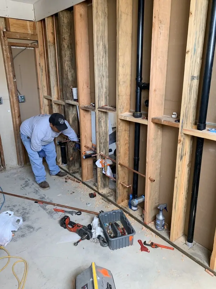 Commercial rough-in plumbing for Water Heater Replacement in Greenway Fields